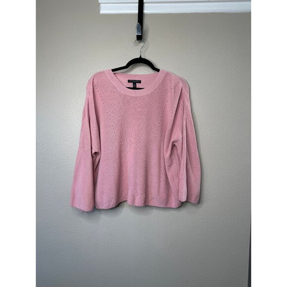 Banana Republic Women's Pink Sweater medium cotton pullover long sleeve‎ - Picture 1 of 6